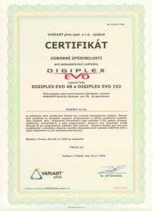 certifikát