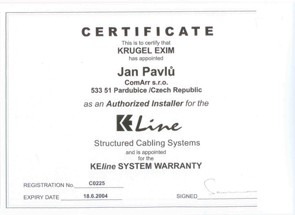 certifikát