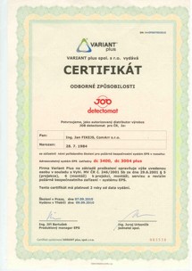 certifikát