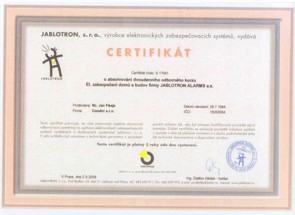 certifikát