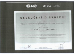 certifikát